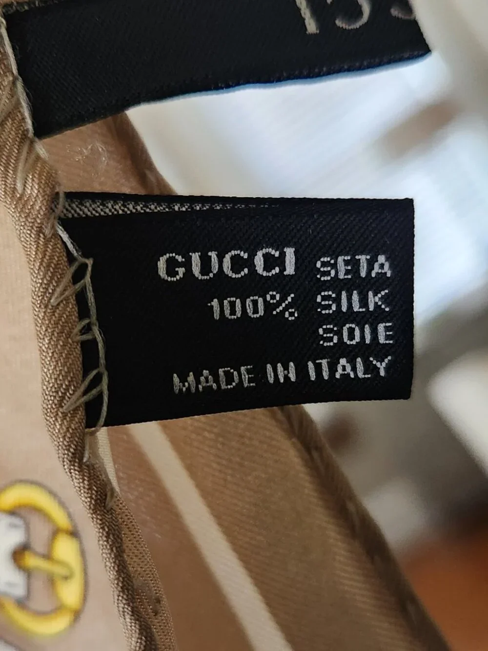 Vintage Gucci Silk Scarf